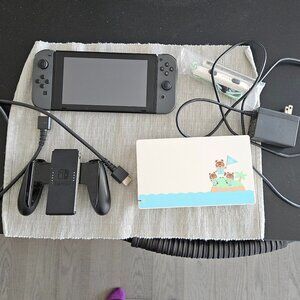 Nintendo Switch 1 Console (Gently used) + Animal Crossing Themed Dock